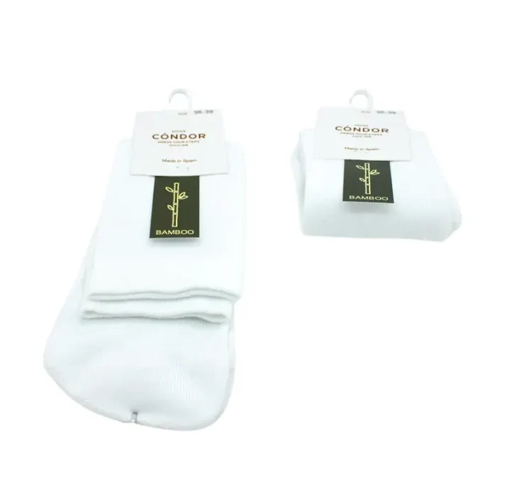 Calcetines barefoot Blanco BAMBOO - Cóndor - Imagen 3