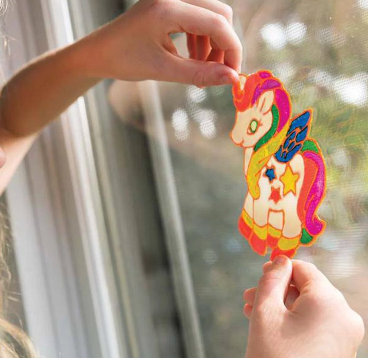 Arte para ventanas Unicornios- 4M - Imagen 4