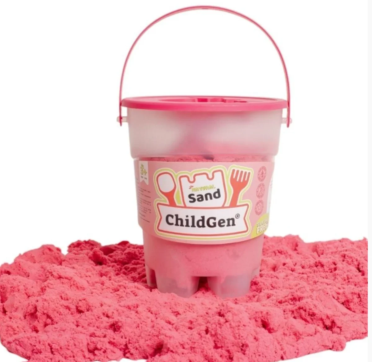 Arena cinética rosa 500g - Imagen 2