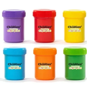 6 botes  pintura dedos natural - Childgen