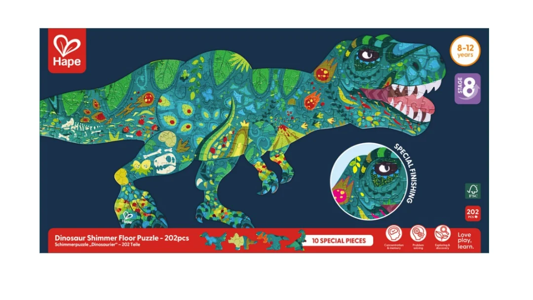 Puzzle Dinosaurio brillante - Hape - Imagen 2