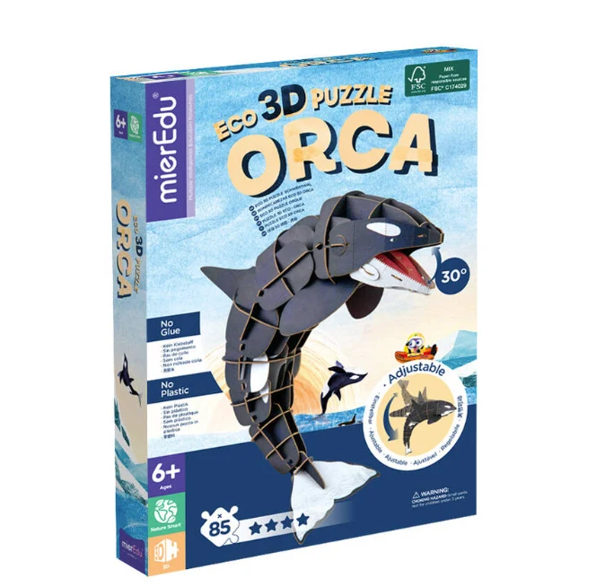 (Liquidación) Puzzle Eco 3D: Orca - mierEdu - Imagen 2
