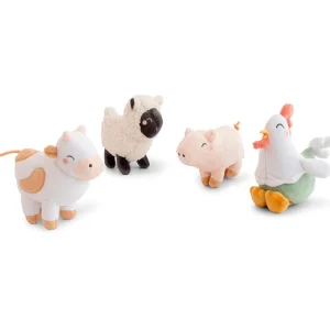 Peluche con sonajero Animales de la granja - Saro