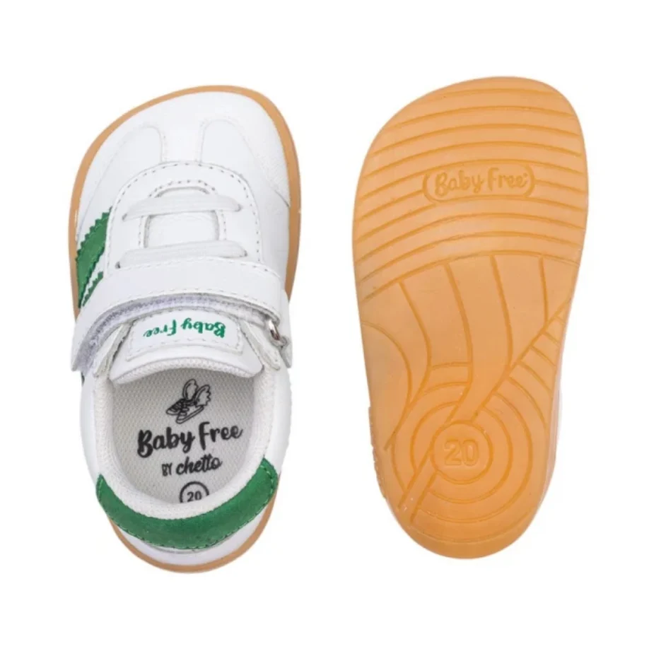 Deportiva Piel Blanco y Verde – Chetto - Imagen 4