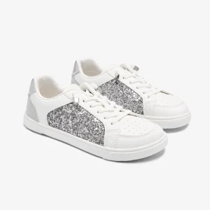 Deportiva Barefoot Glitter Plata B&W