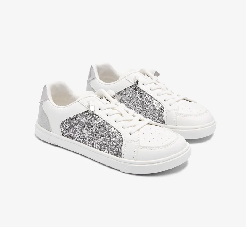 Deportiva Barefoot Glitter Plata B&W - Imagen 2