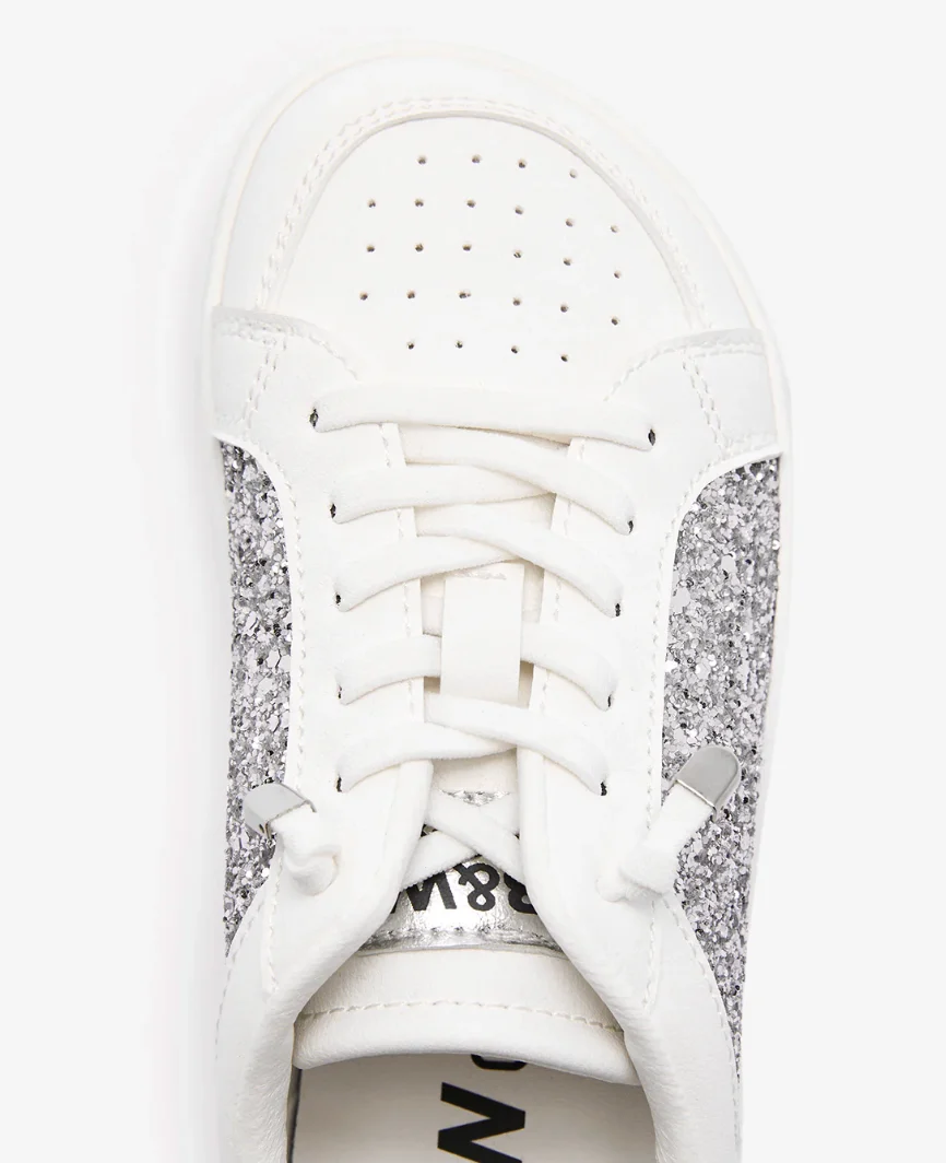Deportiva Barefoot Glitter Plata B&W - Imagen 4