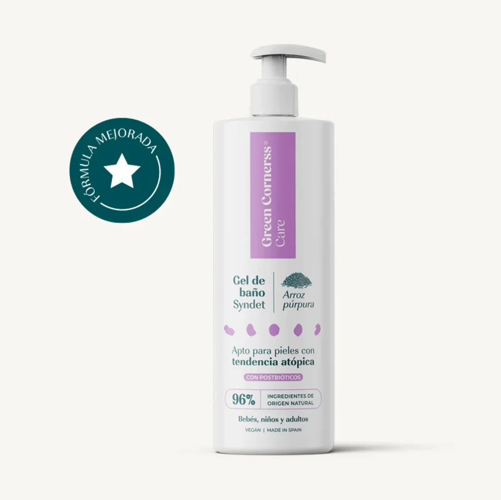Gel de baño de arroz púrpura apto para piel atópica - Green Cornerss - Imagen 2