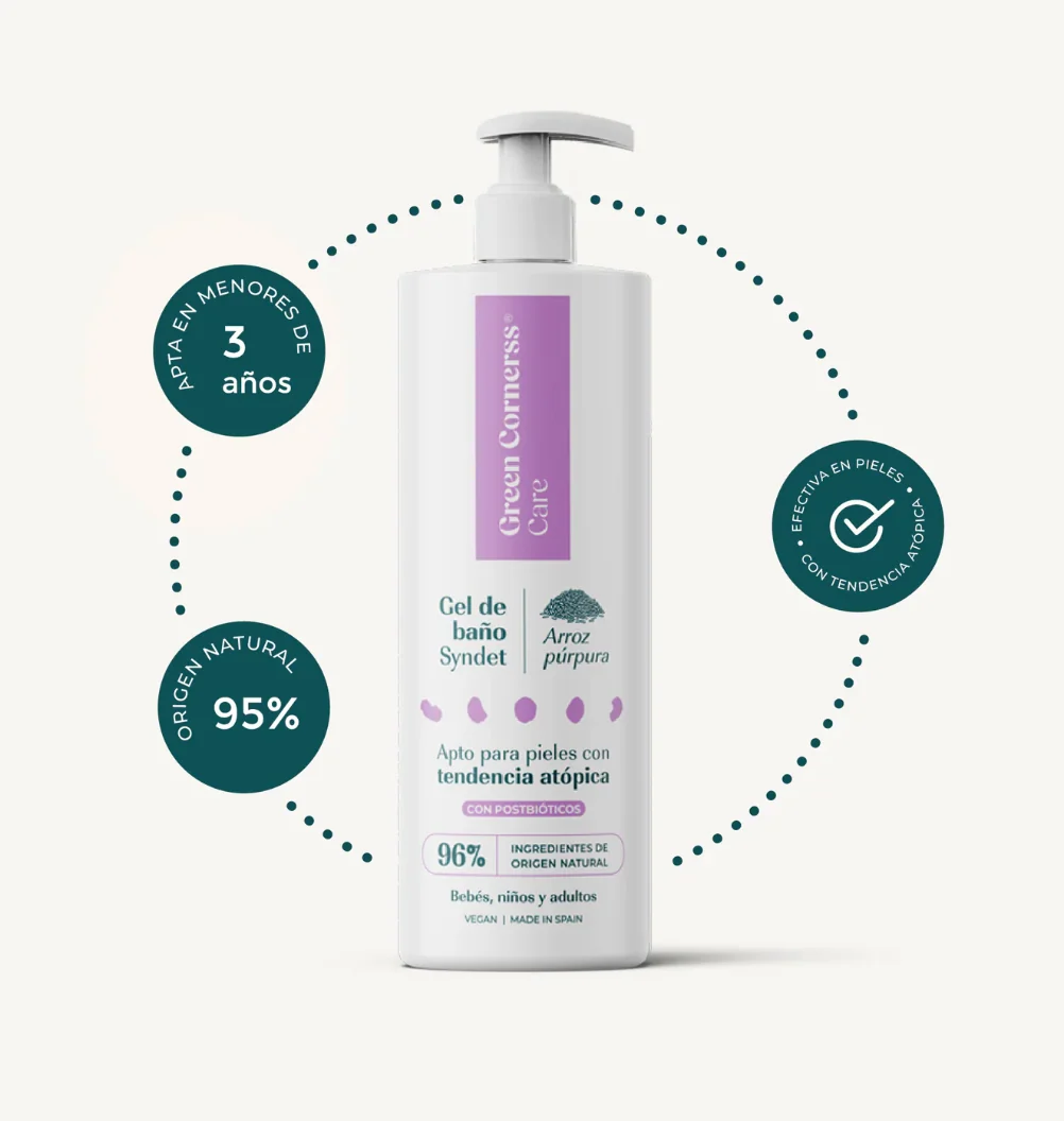 Gel de baño de arroz púrpura apto para piel atópica - Green Cornerss - Imagen 3