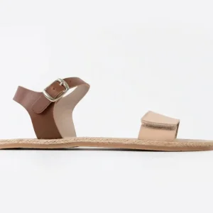 Sandalias Barefoot Respetuosas Coqueflex Suede Beige