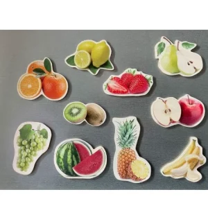 Imanes de bambú Las Frutas - Nowordbooks