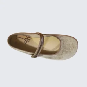 Batilas Merceditas taupe hebilla terciopelo