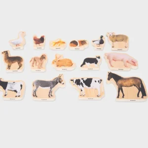Conjunto 15 animales madera - Tickit