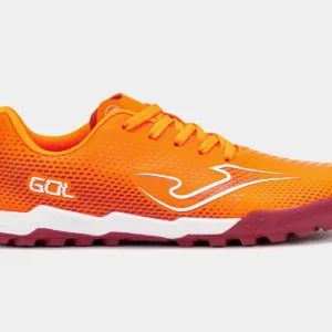 Bota de fútbol multitaco 2607 Naranja Turf Barefoot - Joma