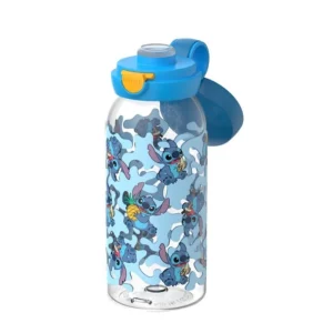Botella plástico con tapón 600ml Stitch