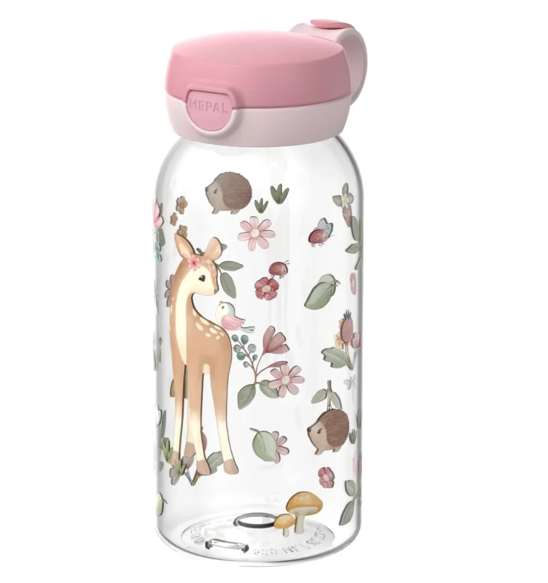 Botella plástico con tapón 600ml Fairy Garden