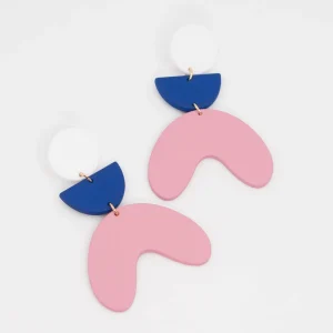 Pendientes geométricos corazón