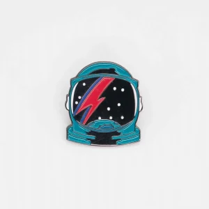 Pin Bowie casco espacial