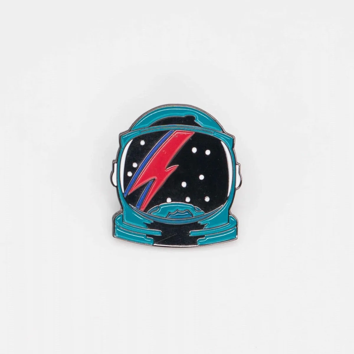 Pin Bowie casco espacial