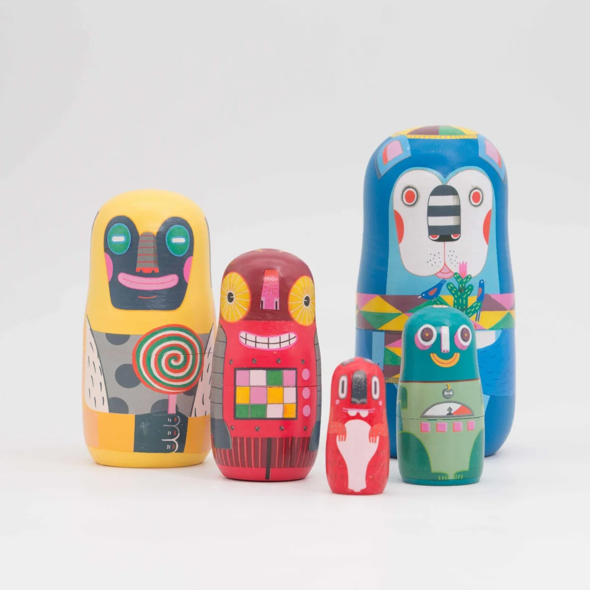 Juguete educativo Matryoshka de madera - Imagen 6