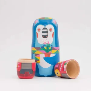 Juguete educativo Matryoshka de madera