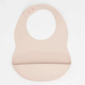 Babero bebé de silicona nude