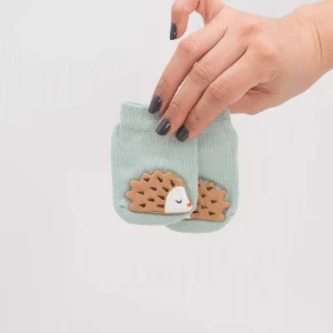 Calcetines antideslizantes de bebé erizo