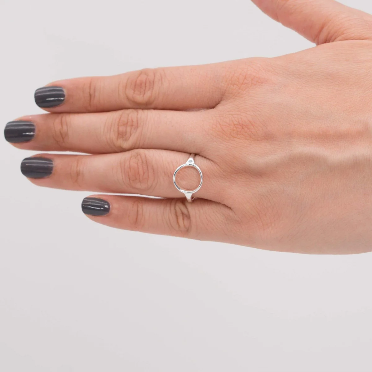 Anillo mini geométrico circulo - Imagen 3