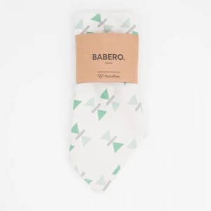 Babero triangular de algodón blanco