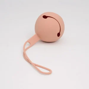 Portachupetes de silicona nude