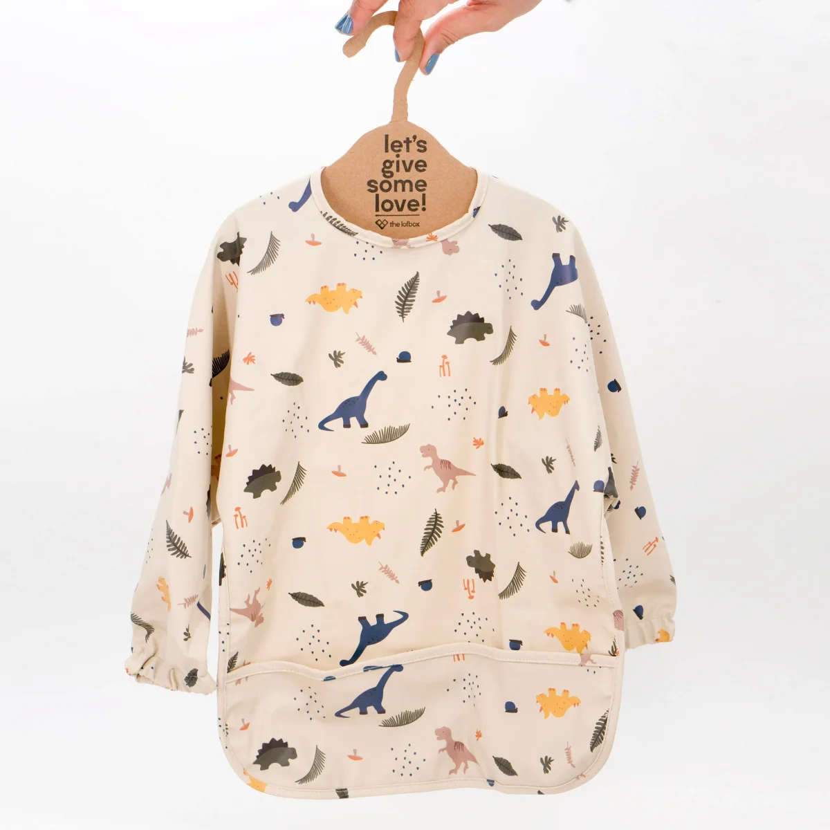 Babero impermeable dinosaurios