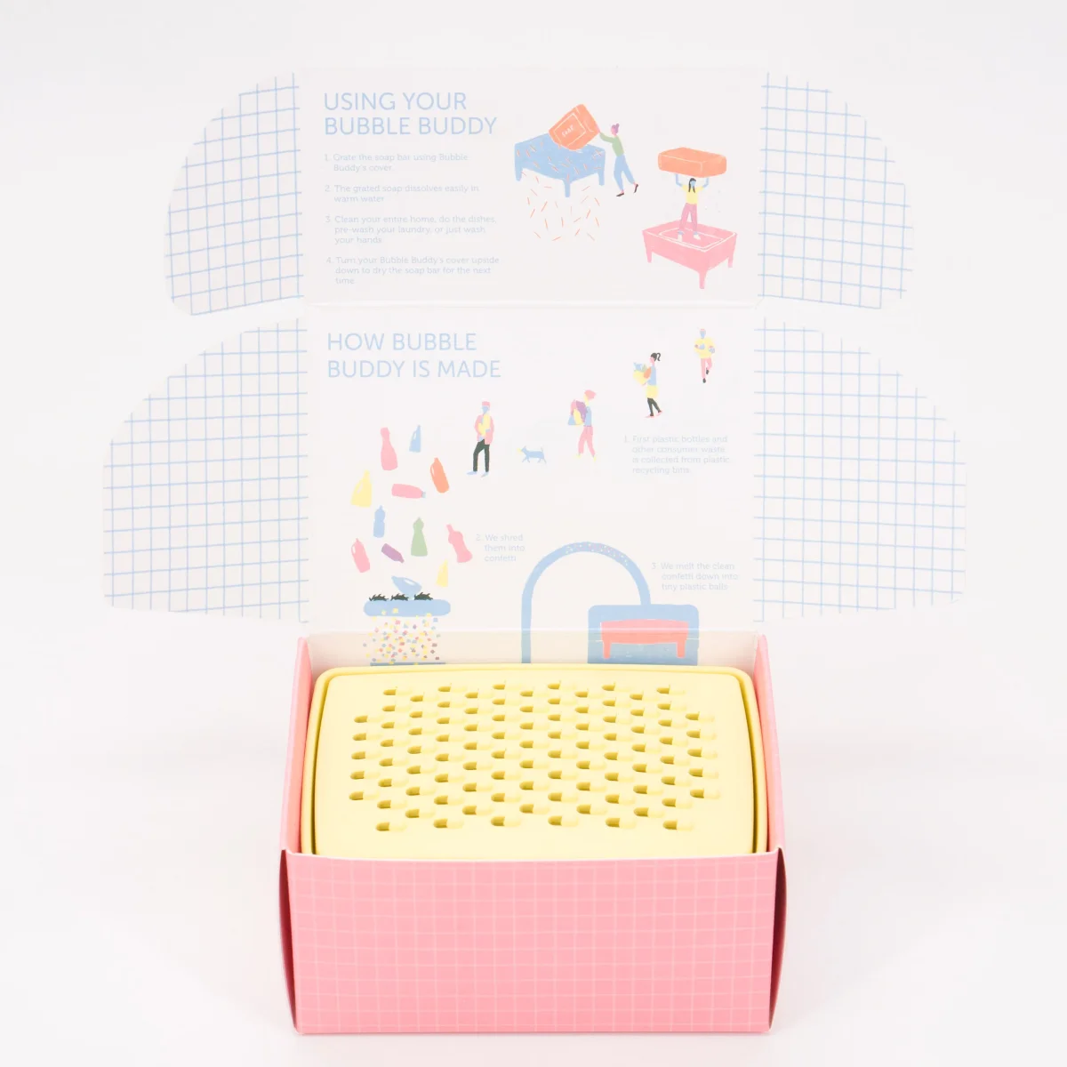 Jabonera Bubble Buddy de Foekje Fleur - Mellow Yellow plástico reciclado - Imagen 9