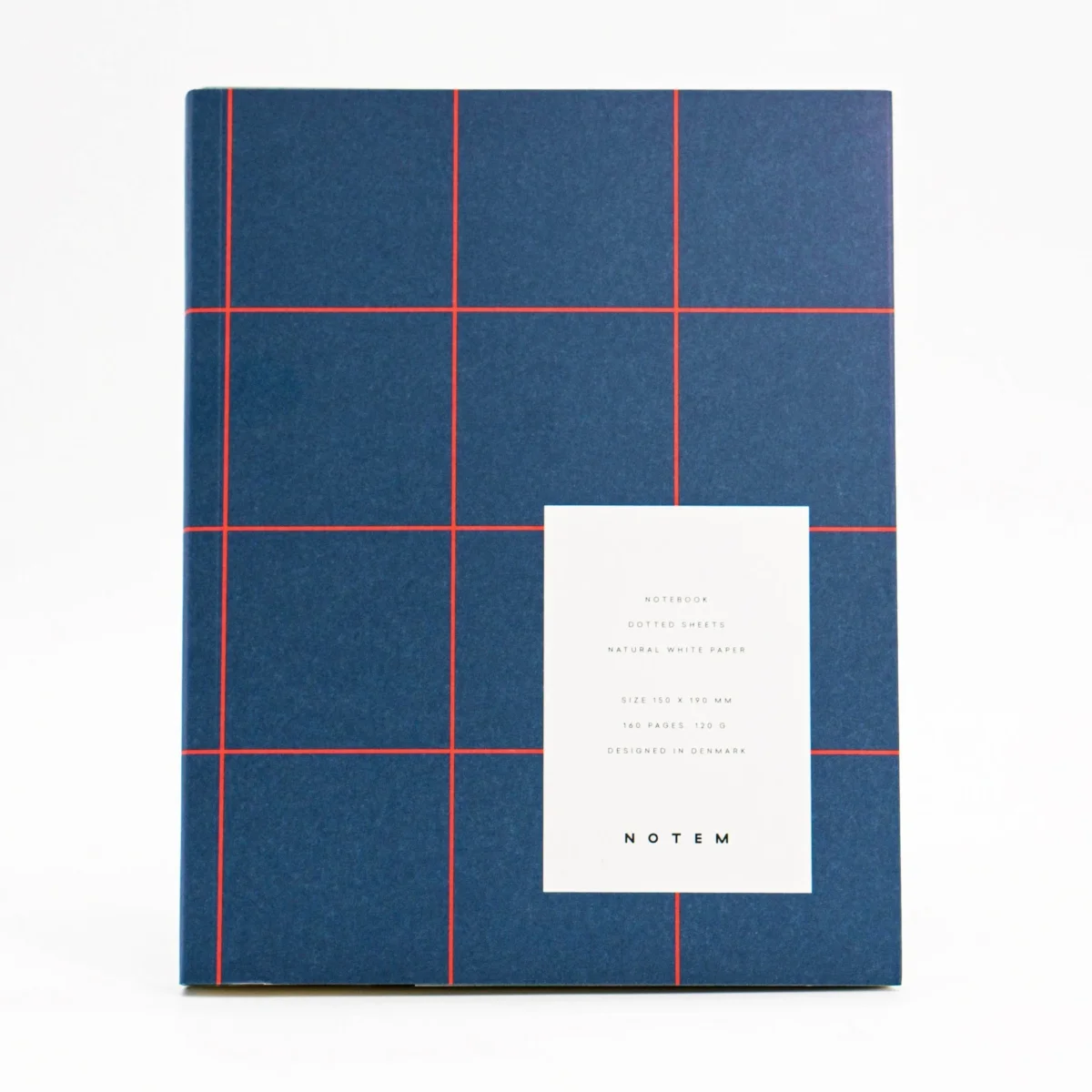 NOTEM Uma Cuaderno mediano - Azul oscuro apertura 180º (Dinamarca)