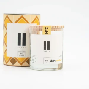 Vela artesanal aromática Pausa - Dark amber Nº3