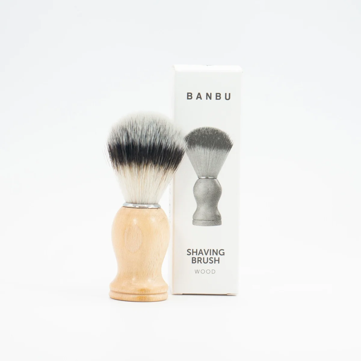 Brocha de afeitar de Wood - BANBU - Imagen 2