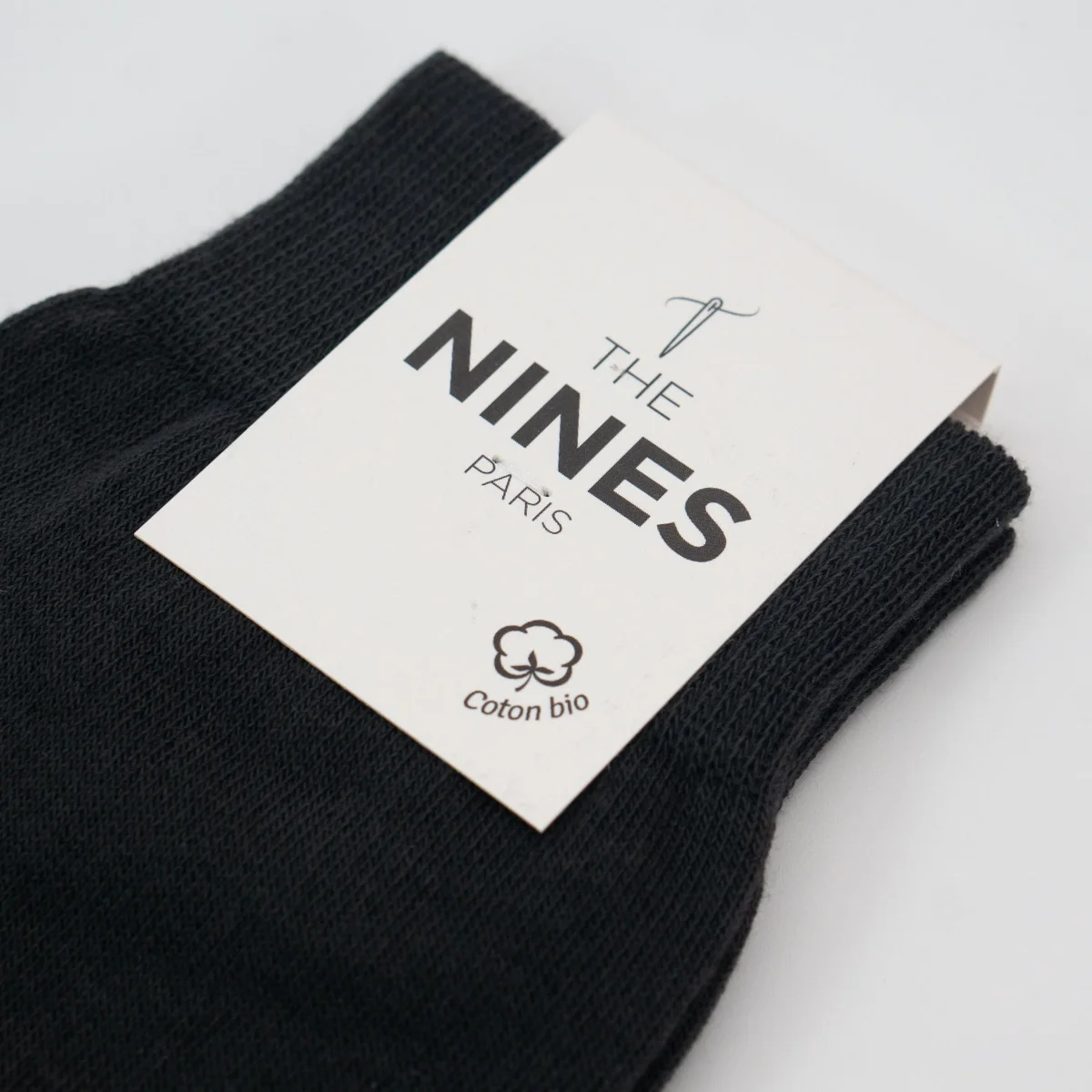 Calcetines grises de algodón orgánico - The Nines (Francia) - Imagen 3