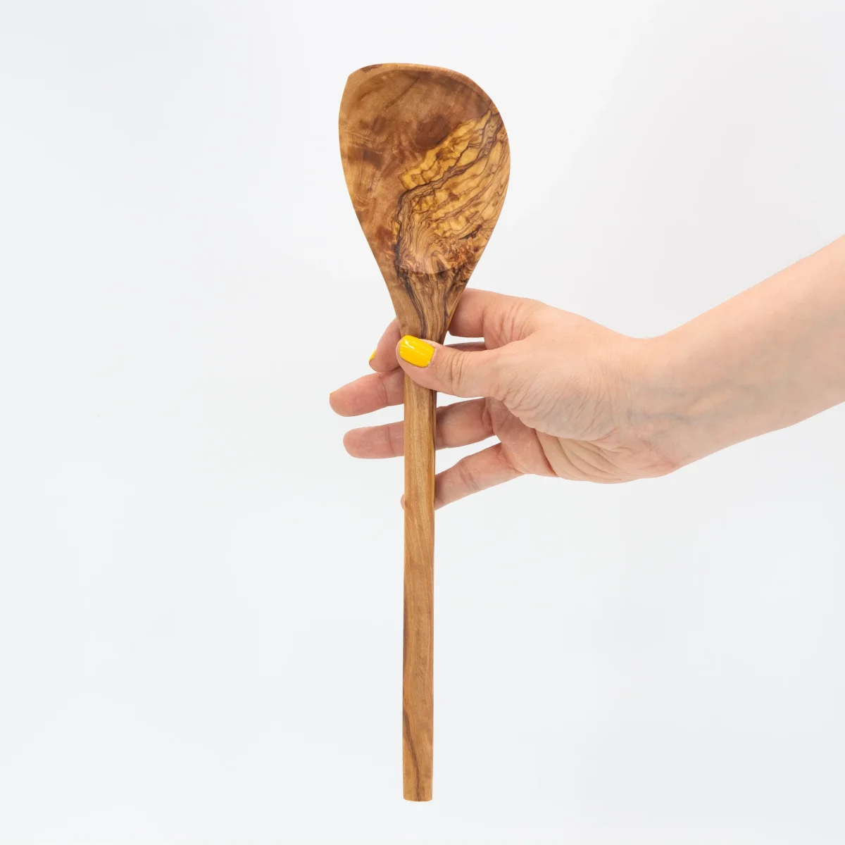 Cuchara con esquina de madera de olivo 30 cm - Olivenholz-Erleben (Alemania) - Imagen 2