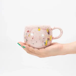Taza hecha a mano - Party Ball Mug Rosa - Egg Back Home (Portugal)