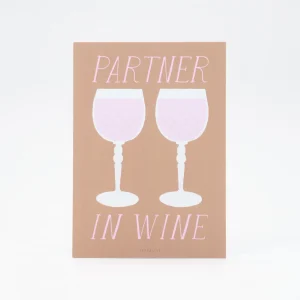 Tarjeta de felicitación original - Partner In Wine - Typealive (Alemania)