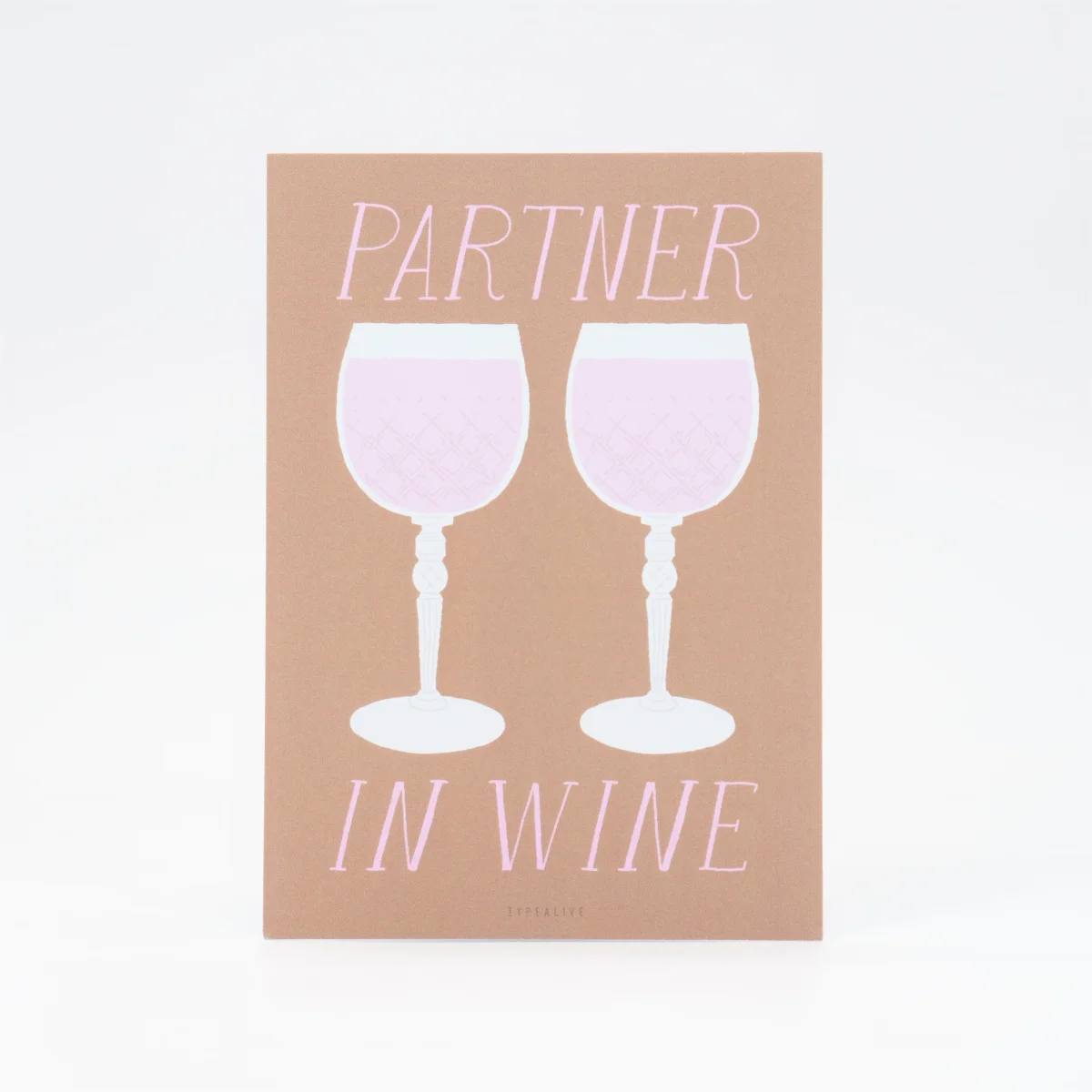 Tarjeta de felicitación original - Partner In Wine - Typealive (Alemania) - Imagen 2