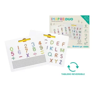 Imapad Duo: Tablero magnético reversible letras y números