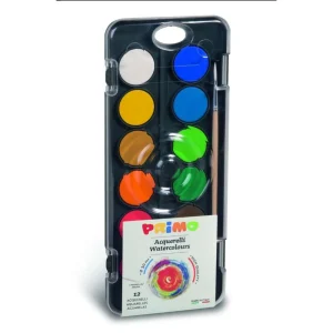 Paleta acuarelas 12 colores - Primo