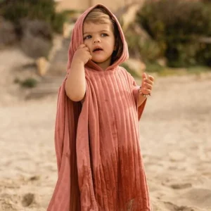 Poncho rosa rubor