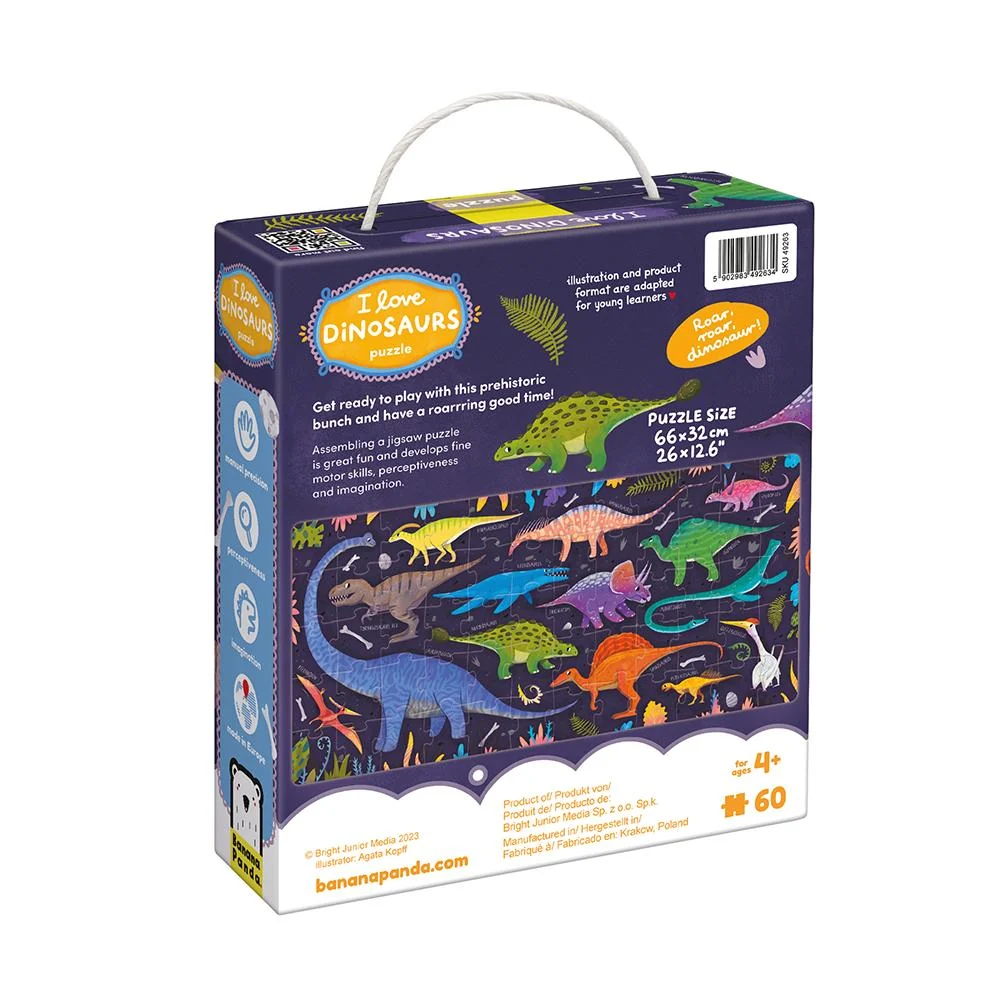 Puzzle I love dinosaurios - Imagen 4