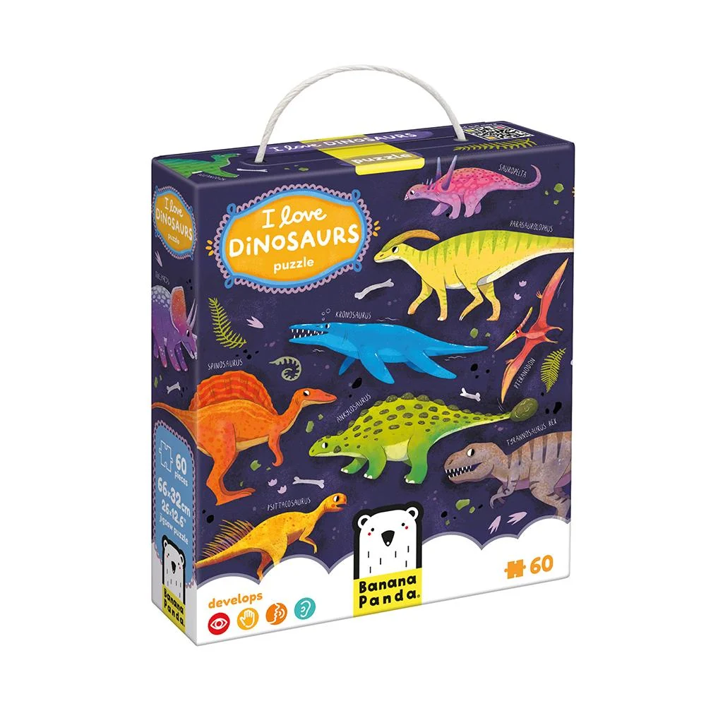 Puzzle I love dinosaurios - Imagen 2