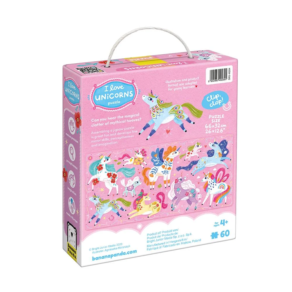 Puzzle I love unicorns - Imagen 4
