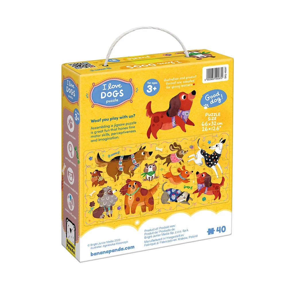 Puzzle I love dogs - Imagen 4