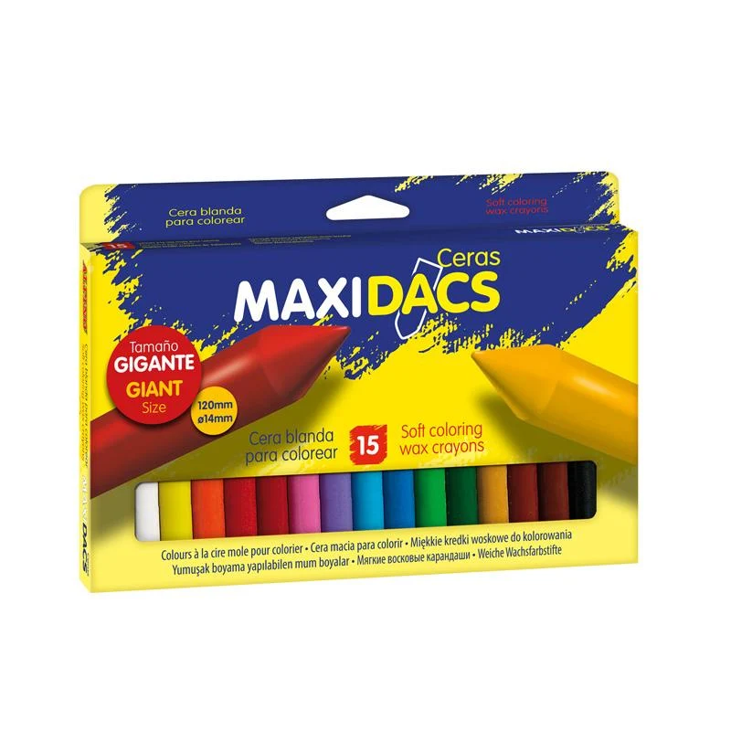 Caja ceras 15 colores Maxi - Dacs - Imagen 2