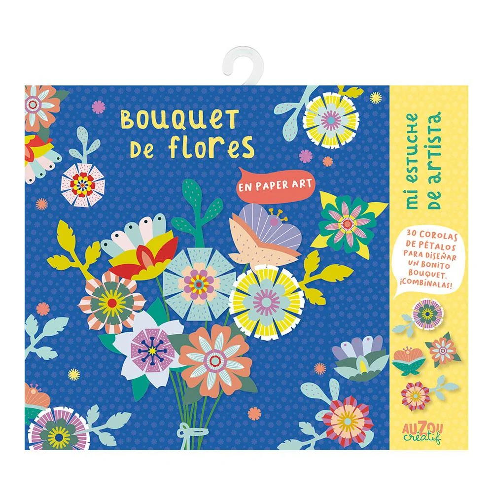 Mi estuche de artista: Bouquet de flores en papel art - Imagen 2