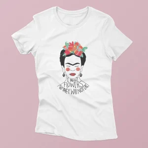 Camiseta de mujer ilustrada por Juanita Pinta - Frida